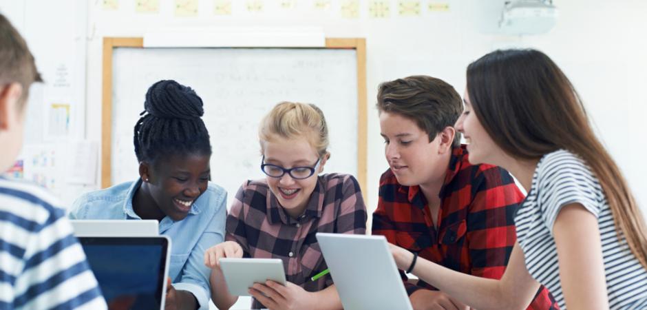 Jongeren werken samen