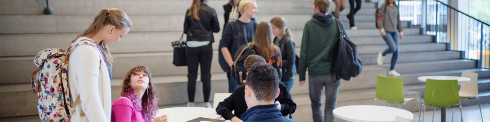 Kinderen in de kantine