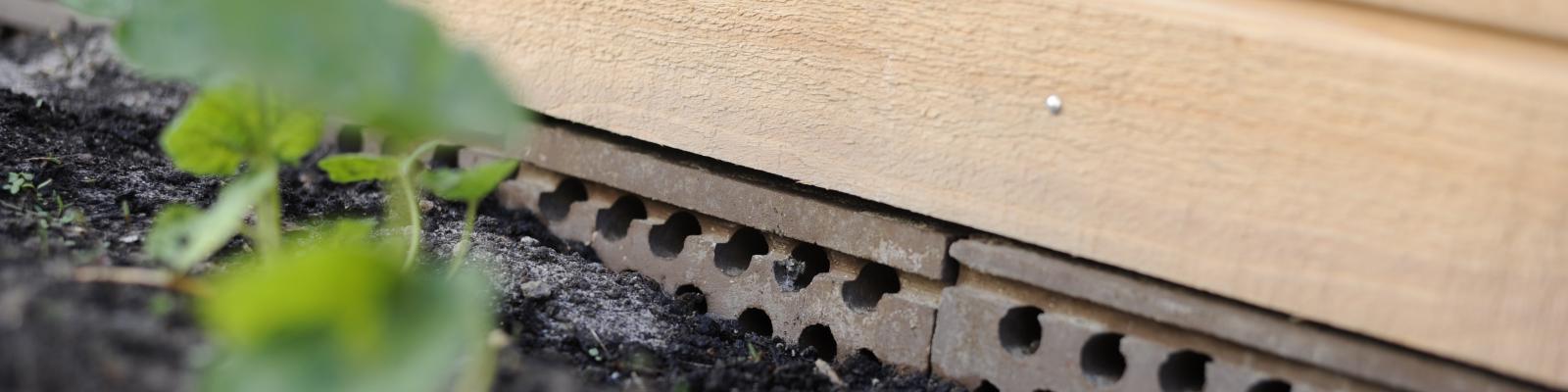 Natuurschuur detailfoto